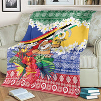 Personalised Torba Joyeux Noel Blanket Proud To Be a Ni-Van Sand Drawing Art LT9 - Polynesian Pride