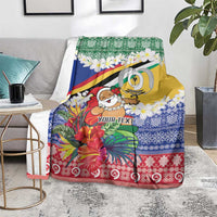 Personalised Torba Joyeux Noel Blanket Proud To Be a Ni-Van Sand Drawing Art LT9 - Polynesian Pride