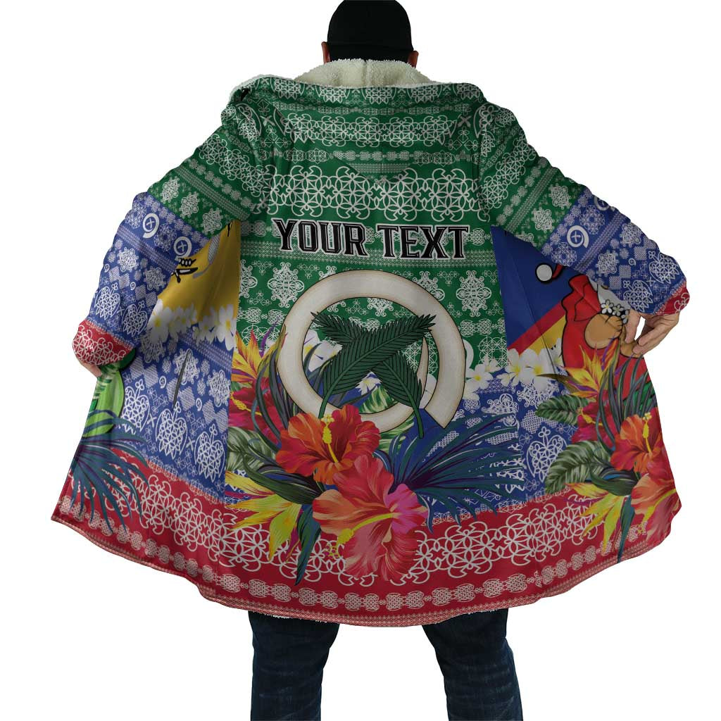 Personalised Torba Joyeux Noel Cloak Proud To Be a Ni-Van Sand Drawing Art LT9 - Polynesian Pride