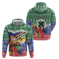 Personalised Torba Joyeux Noel Hoodie Proud To Be a Ni-Van Sand Drawing Art LT9 - Polynesian Pride