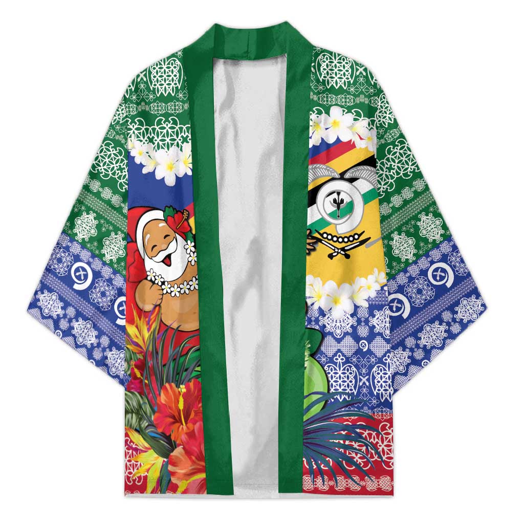 Personalised Torba Joyeux Noel Kimono Proud To Be a Ni-Van Sand Drawing Art LT9 Unisex Green - Polynesian Pride