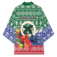 Personalised Torba Joyeux Noel Kimono Proud To Be a Ni-Van Sand Drawing Art LT9 - Polynesian Pride