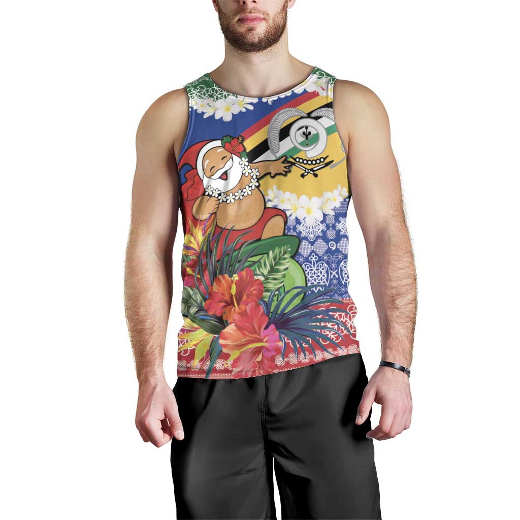 Personalised Torba Joyeux Noel Men Tank Top Proud To Be a Ni-Van Sand Drawing Art LT9 - Polynesian Pride