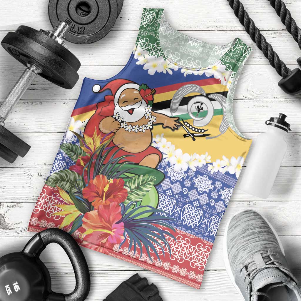 Personalised Torba Joyeux Noel Men Tank Top Proud To Be a Ni-Van Sand Drawing Art LT9 - Polynesian Pride