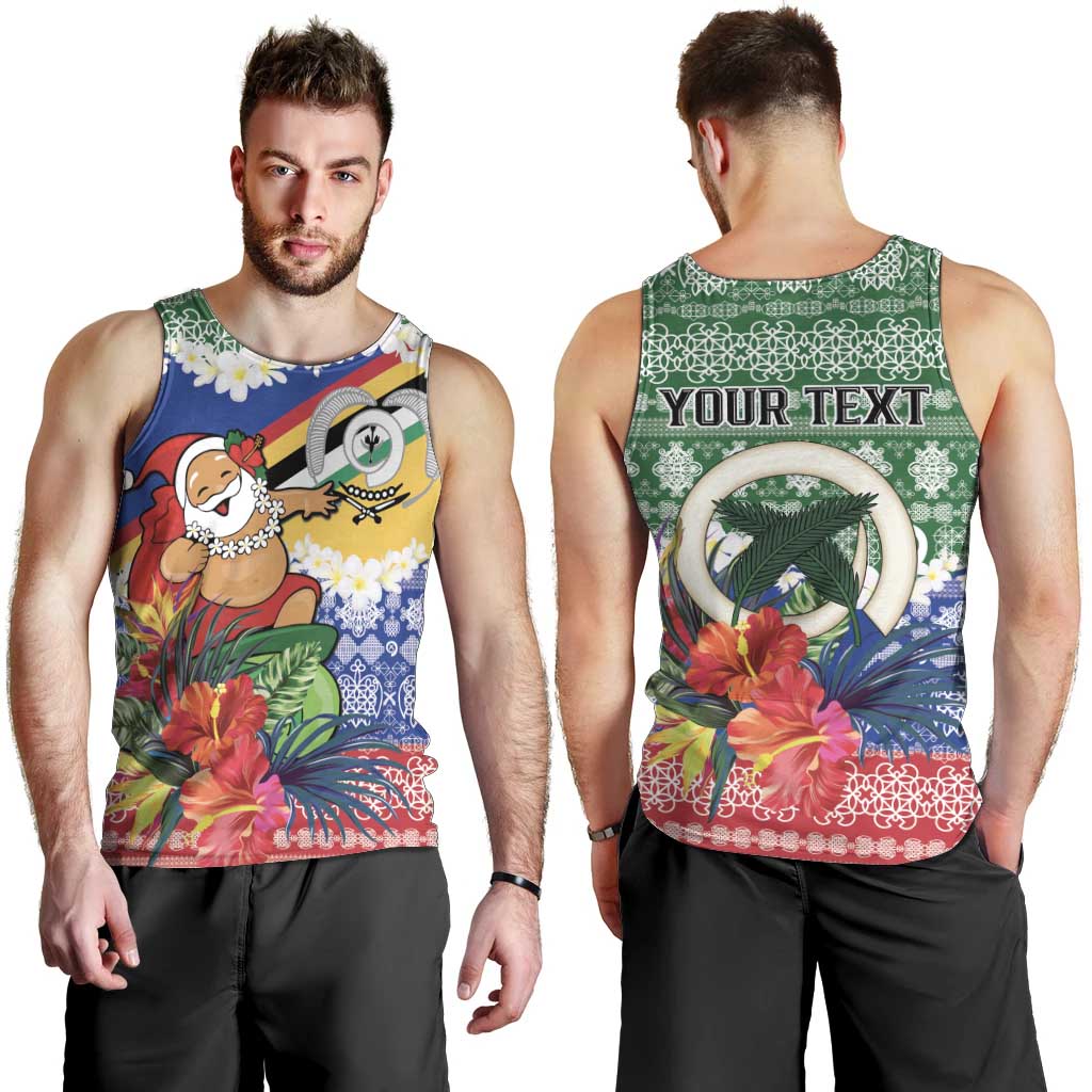 Personalised Torba Joyeux Noel Men Tank Top Proud To Be a Ni-Van Sand Drawing Art LT9 - Polynesian Pride