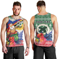 Personalised Torba Joyeux Noel Men Tank Top Proud To Be a Ni-Van Sand Drawing Art LT9 - Polynesian Pride