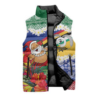 Personalised Torba Joyeux Noel Sleeveless Puffer Jacket Proud To Be a Ni-Van Sand Drawing Art LT9 - Polynesian Pride