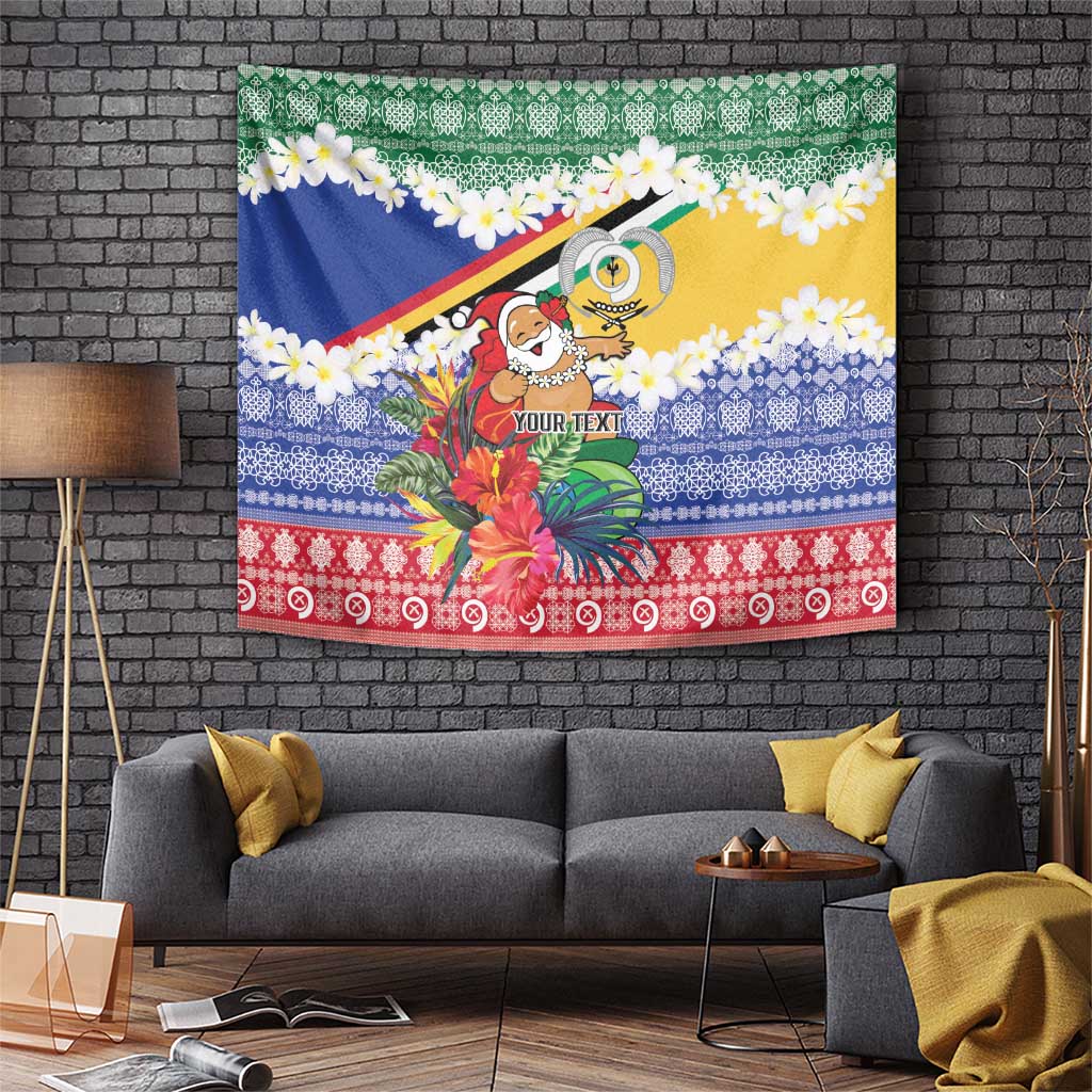 Personalised Torba Joyeux Noel Tapestry Proud To Be a Ni-Van Sand Drawing Art LT9 Green - Polynesian Pride