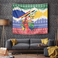 Personalised Torba Joyeux Noel Tapestry Proud To Be a Ni-Van Sand Drawing Art LT9 Green - Polynesian Pride