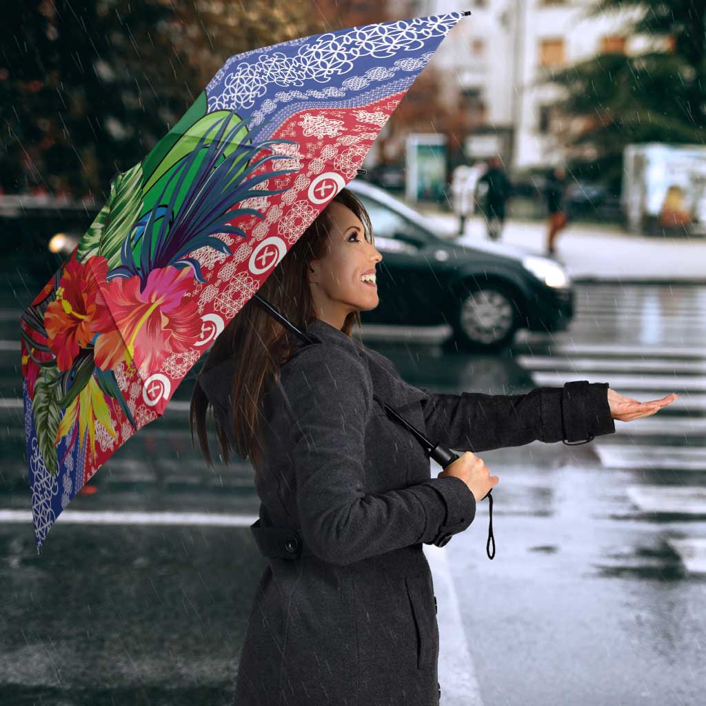 Personalised Torba Joyeux Noel Umbrella Proud To Be a Ni-Van Sand Drawing Art LT9 - Polynesian Pride