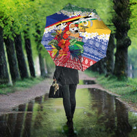 Personalised Torba Joyeux Noel Umbrella Proud To Be a Ni-Van Sand Drawing Art LT9 - Polynesian Pride