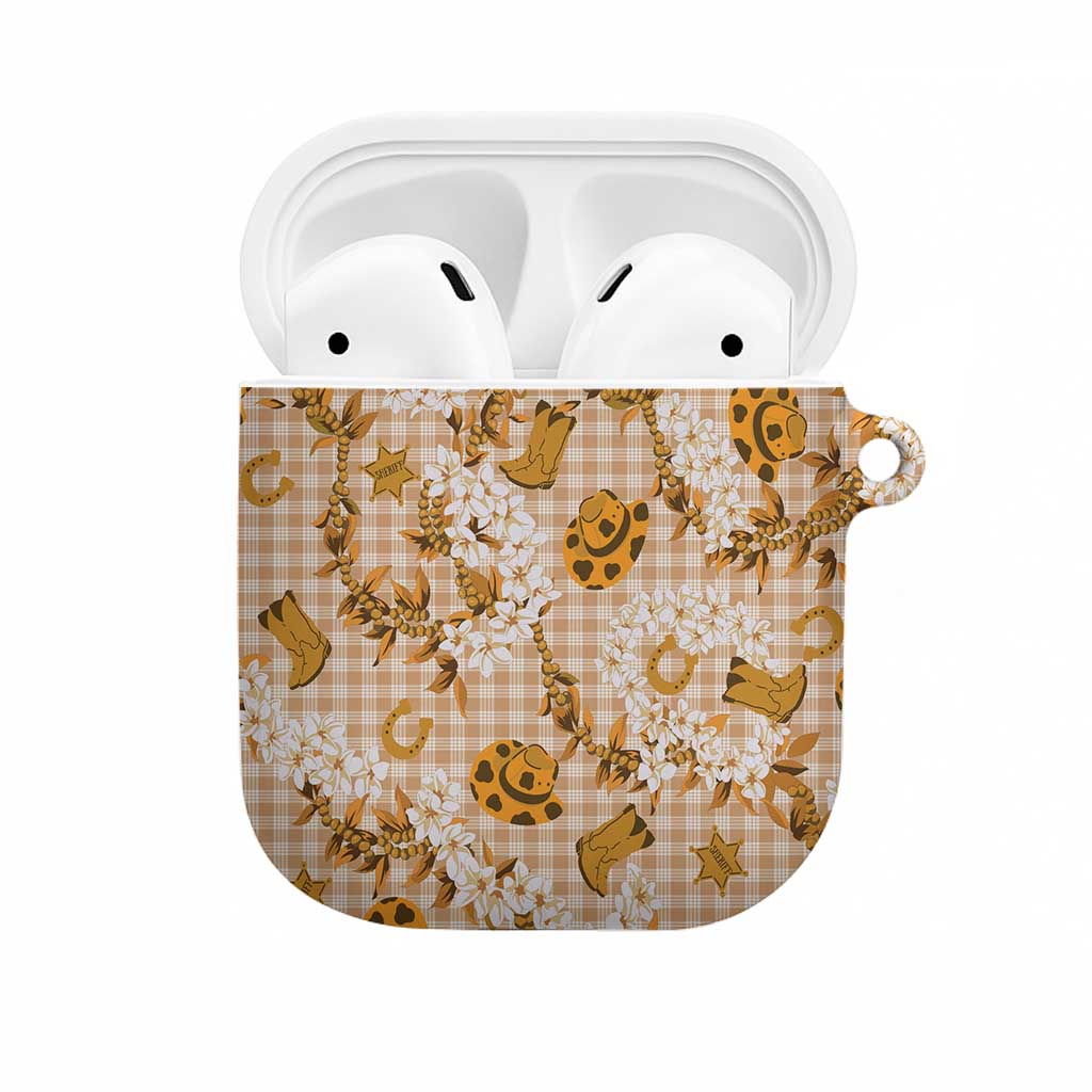 Mokihana Maile Ilima Leis Paniolo Palaka AirPods Case Hawaiian Kula Spirit LT9 Gold - Polynesian Pride