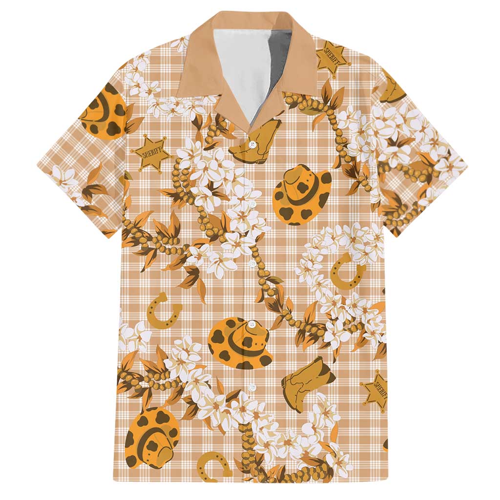 Mokihana Maile Ilima Leis Paniolo Palaka Hawaiian Shirt Hawaiian Kula Spirit LT9 Gold - Polynesian Pride