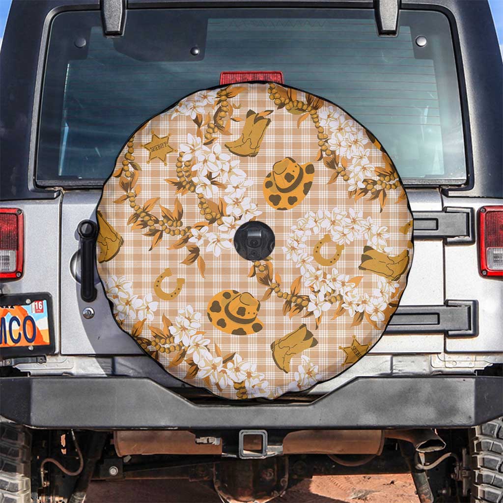 Mokihana Maile Ilima Leis Paniolo Palaka Spare Tire Cover Hawaiian Kula Spirit LT9 Gold - Polynesian Pride