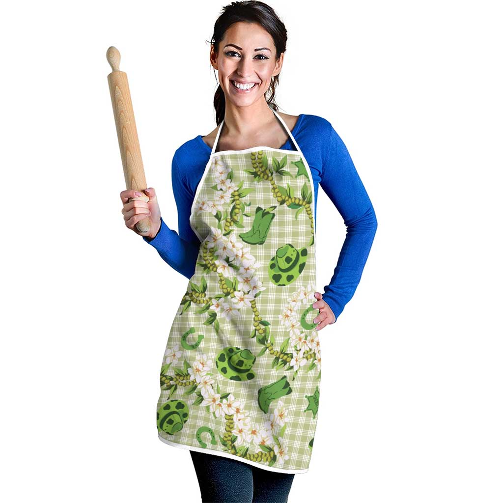 Mokihana Maile Ilima Leis Paniolo Palaka Apron Hawaiian Omaomo Ala Spirit LT9 - Polynesian Pride