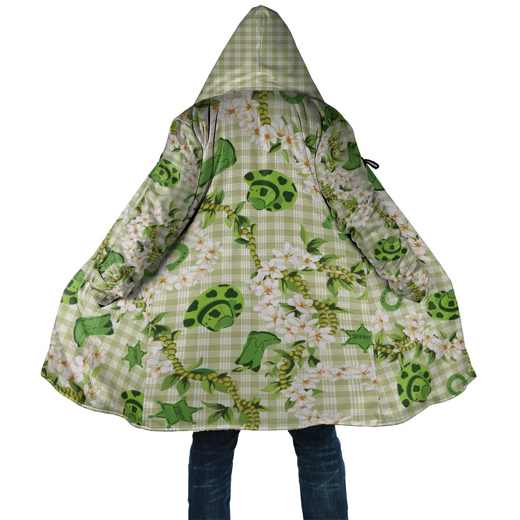 Mokihana Maile Ilima Leis Paniolo Palaka Cloak Hawaiian Omaomo Ala Spirit LT9 Unisex Green - Polynesian Pride