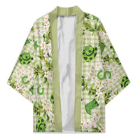 Mokihana Maile Ilima Leis Paniolo Palaka Kimono Hawaiian Omaomo Ala Spirit LT9 Unisex Green - Polynesian Pride