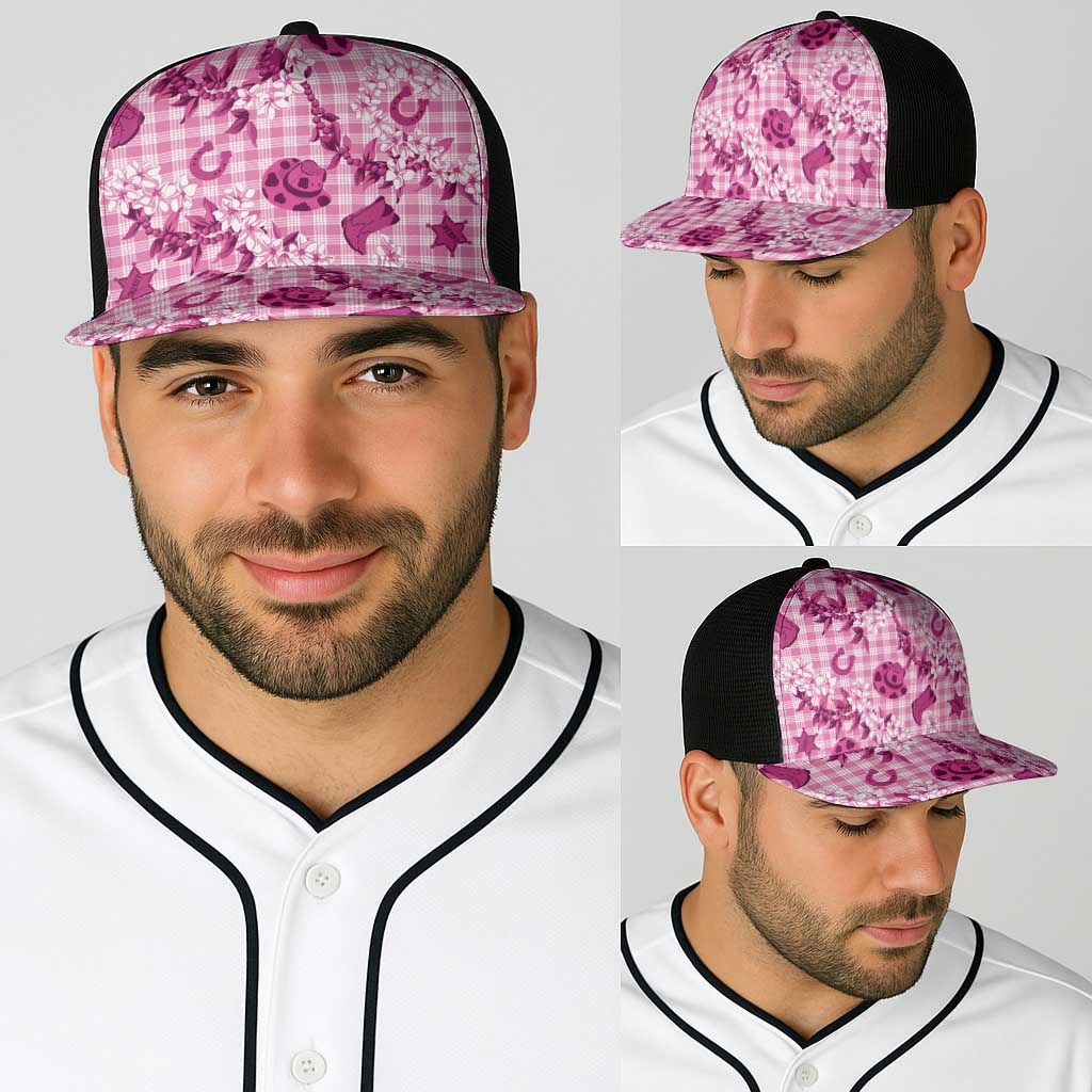 Mokihana Maile Ilima Leis Paniolo Palaka Baseball Net Cap Hawaiian Omaomo Ulaula Spirit LT9 - Polynesian Pride