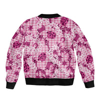 Mokihana Maile Ilima Leis Paniolo Palaka Bomber Jacket Hawaiian Omaomo Ulaula Spirit LT9 - Polynesian Pride