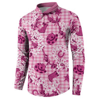 Mokihana Maile Ilima Leis Paniolo Palaka Button Sweatshirt Hawaiian Omaomo Ulaula Spirit LT9 - Polynesian Pride