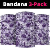 Mokihana Maile Ilima Leis Paniolo Palaka Neck Gaiter Hawaiian Poni Spirit LT9 package One Size: 25*50cm Purple - Polynesian Pride