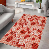 Mokihana Maile Ilima Leis Paniolo Palaka Area Rug Hawaiian Ulaula Spirit LT9 - Polynesian Pride