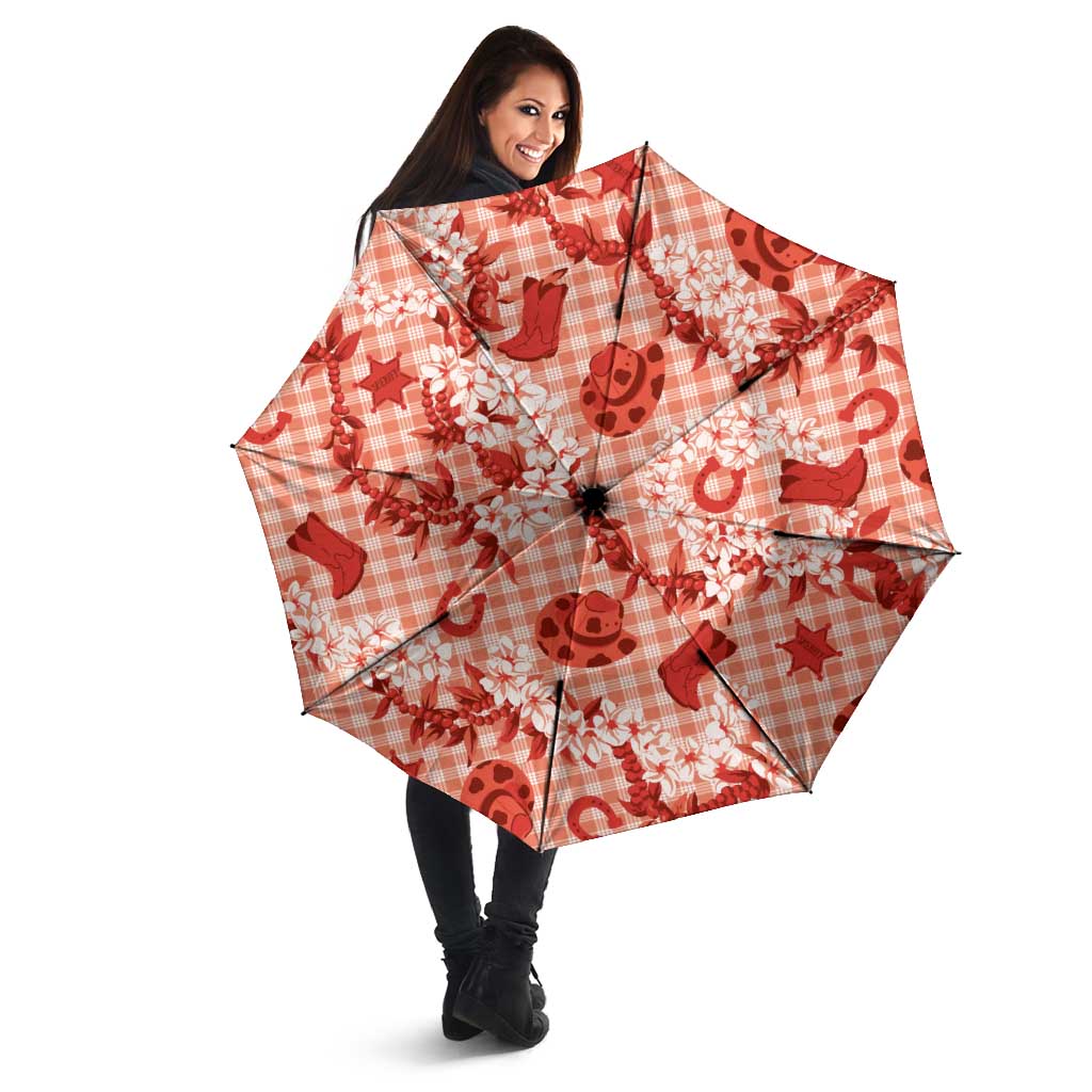 Mokihana Maile Ilima Leis Paniolo Palaka Umbrella Hawaiian Ulaula Spirit LT9 - Polynesian Pride
