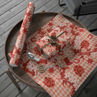 Mokihana Maile Ilima Leis Paniolo Palaka Wrapping Paper Hawaiian Ulaula Spirit LT9 - Polynesian Pride