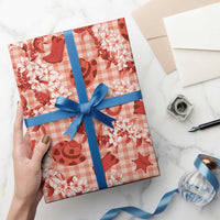 Mokihana Maile Ilima Leis Paniolo Palaka Wrapping Paper Hawaiian Ulaula Spirit LT9 - Polynesian Pride