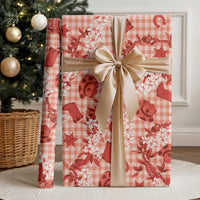Mokihana Maile Ilima Leis Paniolo Palaka Wrapping Paper Hawaiian Ulaula Spirit LT9 - Polynesian Pride