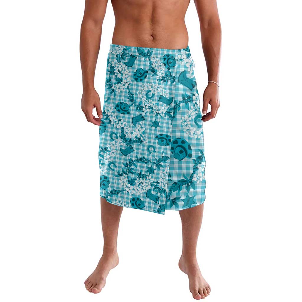 Mokihana Maile Ilima Leis Paniolo Palaka Lavalava Hawaiian Polu Opa Spirit LT9 Turquoise - Polynesian Pride