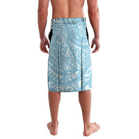 Blue Hawaii Anthurium Plumeria Lei Lavalava LT9 - Polynesian Pride