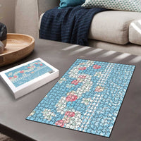 Blue Hawaii Anthurium Plumeria Lei Puzzle LT9 - Polynesian Pride