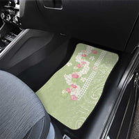 Leaf Green Hawaii Anthurium Plumeria Lei Car Mats LT9 - Polynesian Pride