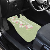 Leaf Green Hawaii Anthurium Plumeria Lei Car Mats LT9 - Polynesian Pride