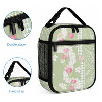 Leaf Green Hawaii Anthurium Plumeria Lei Lunch Bag LT9 - Polynesian Pride