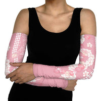 Soft Pink Hawaii Anthurium Plumeria Lei Arm Sleeves LT9 - Polynesian Pride