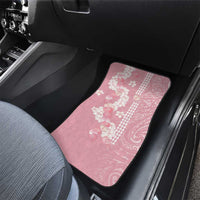 Soft Pink Hawaii Anthurium Plumeria Lei Car Mats LT9 - Polynesian Pride