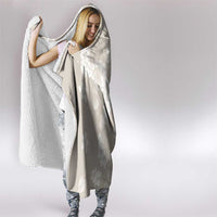 Suede Beige Hawaii Anthurium Plumeria Lei Hooded Blanket LT9 - Polynesian Pride