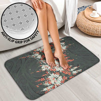 Hawaii Tartan With Hibiscus Bathroom Set Polynesian Pattern Vintage LT9 - Polynesian Pride