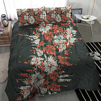 Hawaii Tartan With Hibiscus Bedding Set Polynesian Pattern Vintage LT9 - Polynesian Pride