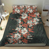 Hawaii Tartan With Hibiscus Bedding Set Polynesian Pattern Vintage LT9 - Polynesian Pride