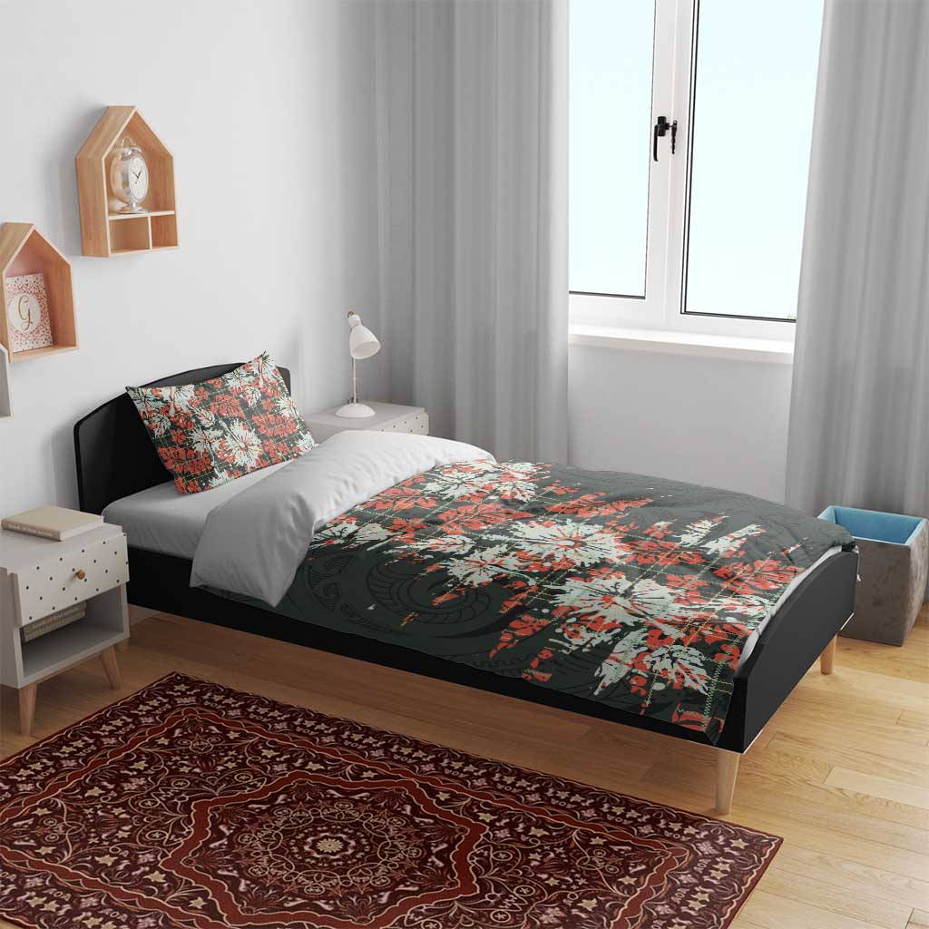 Hawaii Tartan With Hibiscus Bedding Set Polynesian Pattern Vintage LT9 - Polynesian Pride