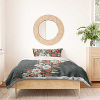 Hawaii Tartan With Hibiscus Bedding Set Polynesian Pattern Vintage LT9 - Polynesian Pride