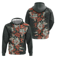 Hawaii Tartan With Hibiscus Hoodie Polynesian Pattern Vintage LT9 - Polynesian Pride