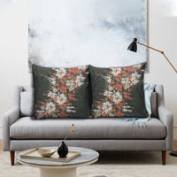 Hawaii Tartan With Hibiscus Pillow Cover Polynesian Pattern Vintage LT9 - Polynesian Pride