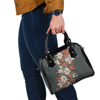 Hawaii Tartan With Hibiscus Shoulder Handbag Polynesian Pattern Vintage LT9 - Polynesian Pride