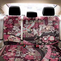 Japanese Hawaiian Crane Back Car Seat Cover Soft Pink Tapa Patchwork Pattern LT9 - Polynesian Pride