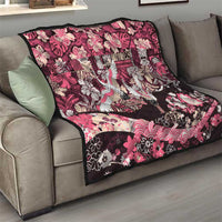 Japanese Hawaiian Crane Quilt Soft Pink Tapa Patchwork Pattern LT9 - Polynesian Pride