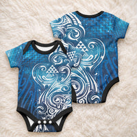 Matariki Galaxy Baby Onesie Maori Taniko Pattern LT9 - Polynesian Pride